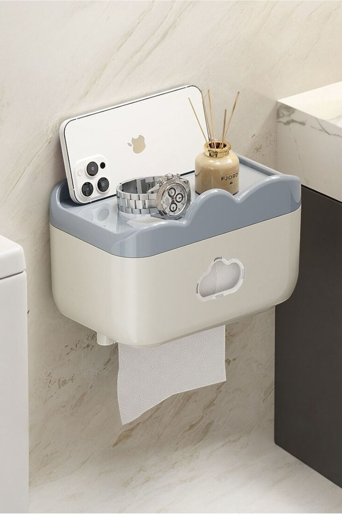 Duvara Monte Tuvalet Kağıdı Kutusu – Açık Model, Pratik Rulo Tutu