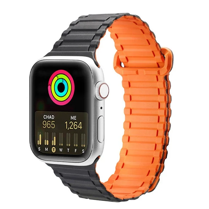 Dux Ducis Apple Watch 38/40/41MM için Manyetik Armor Silikon Kordon Kayış-1852 Dux Ducis Apple Watch 38/40/41MM için Manyetik Armor Silikon Kordon Kayış-1852