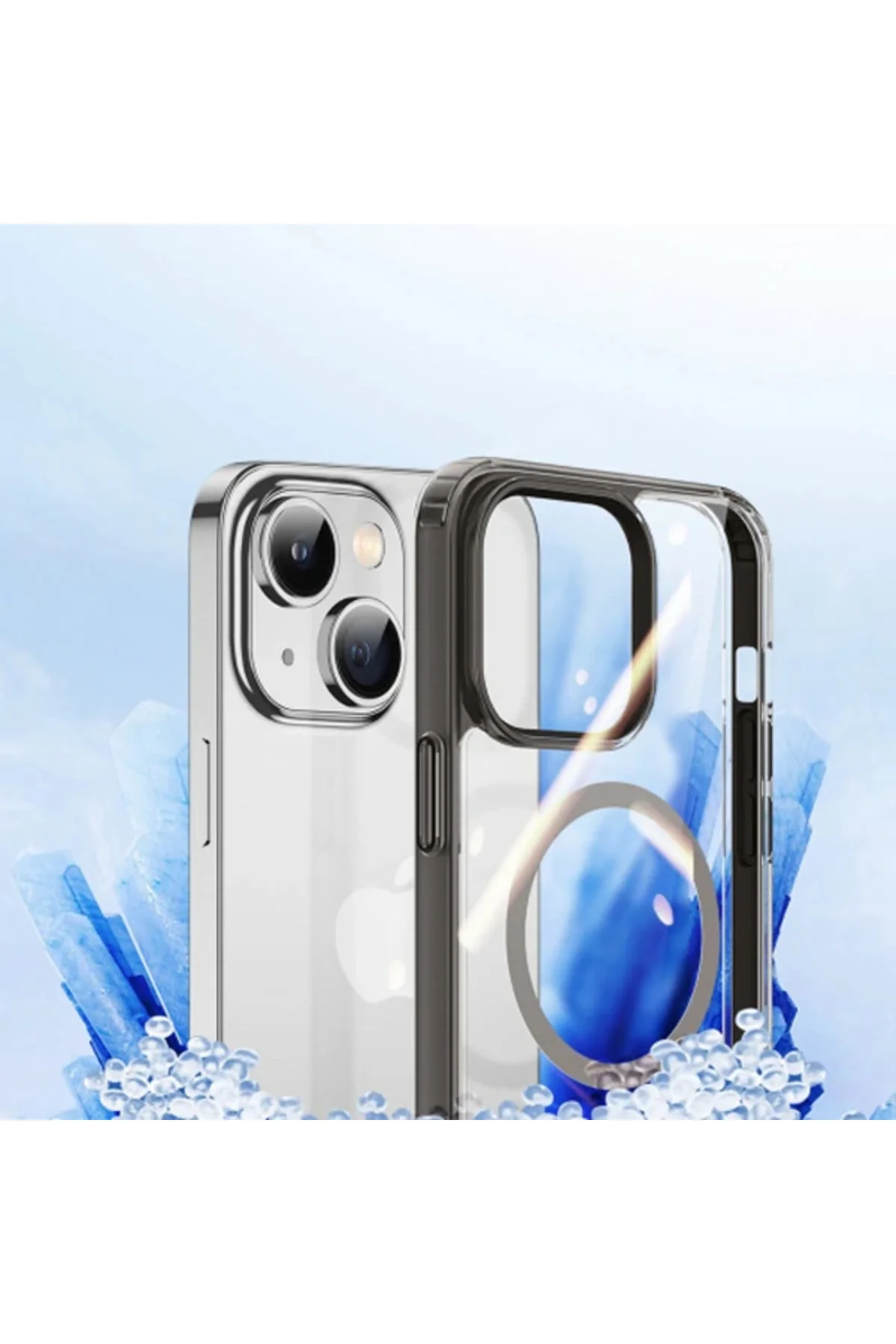 Dux Ducis Clin Mag Series iPhone 14 Plus 6.7 Magsafe Uyumlu Manyetik Silikon Kılıf-(5775)