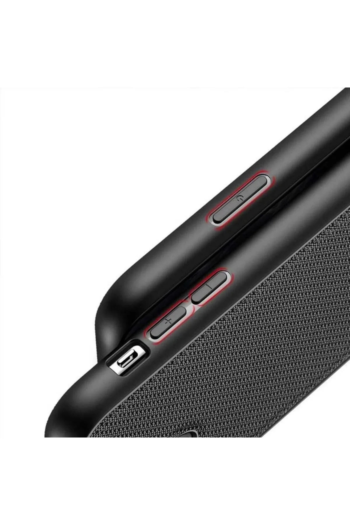 Dux Ducis Fino Serisi iPhone 11 Pro Max Kılıf Premium Dokuma Sili