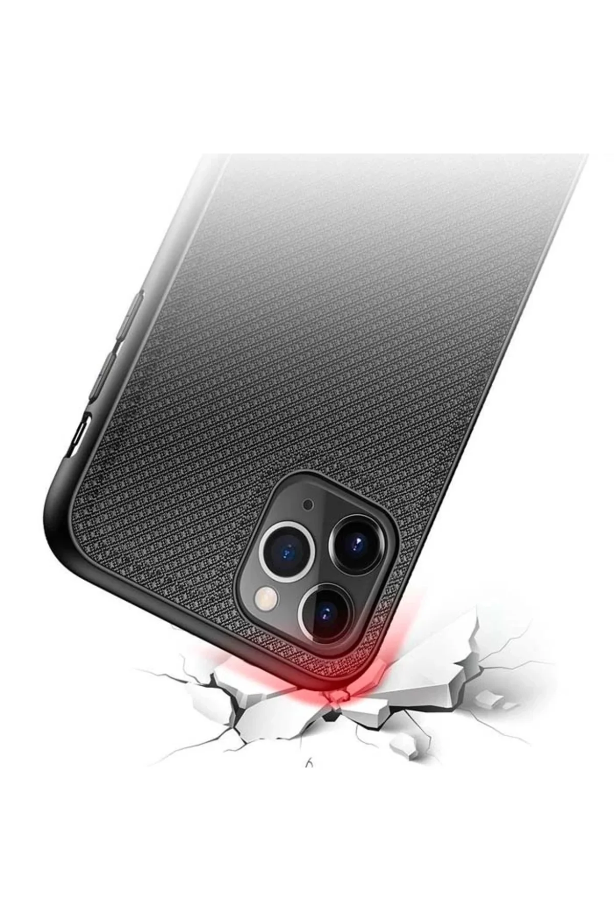 Dux Ducis Fino Serisi iPhone 11 Pro Max Kılıf Premium Dokuma Sili