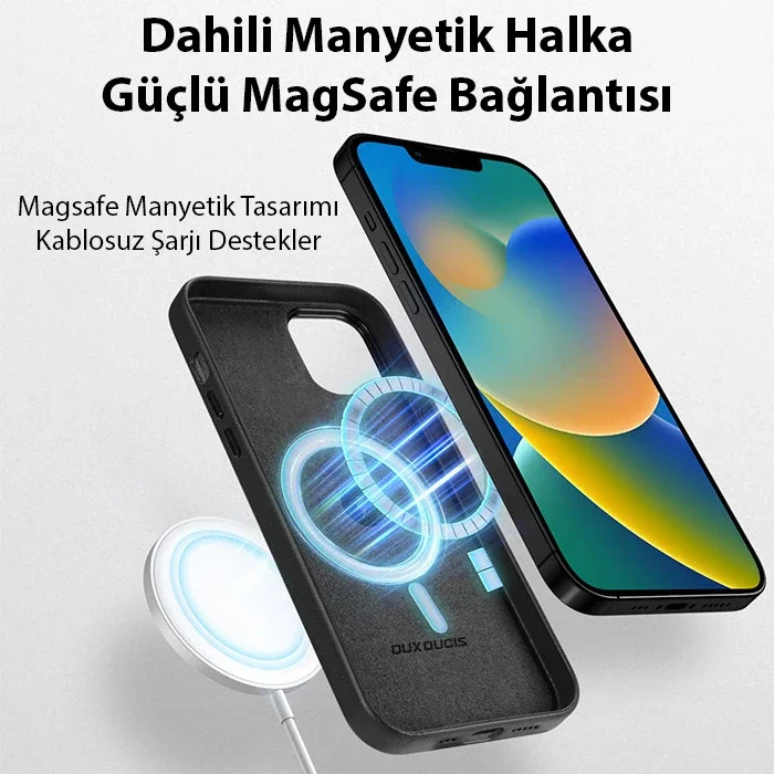 Dux Ducis Grit Series iPhone 14 6.1inç Premium MagSafe Uyumlu Kılıf-1852 Dux Ducis Grit Series iPhone 14 6.1inç Premium MagSafe Uyumlu Kılıf-1852