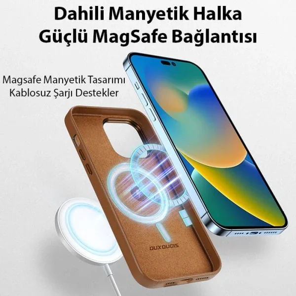 Dux Ducis Grit Series iPhone 14 Pro Max 6.7inç Premium MagSafe Uy Dux Ducis Grit Series iPhone 14 Pro Max 6.7inç Premium MagSafe Uy