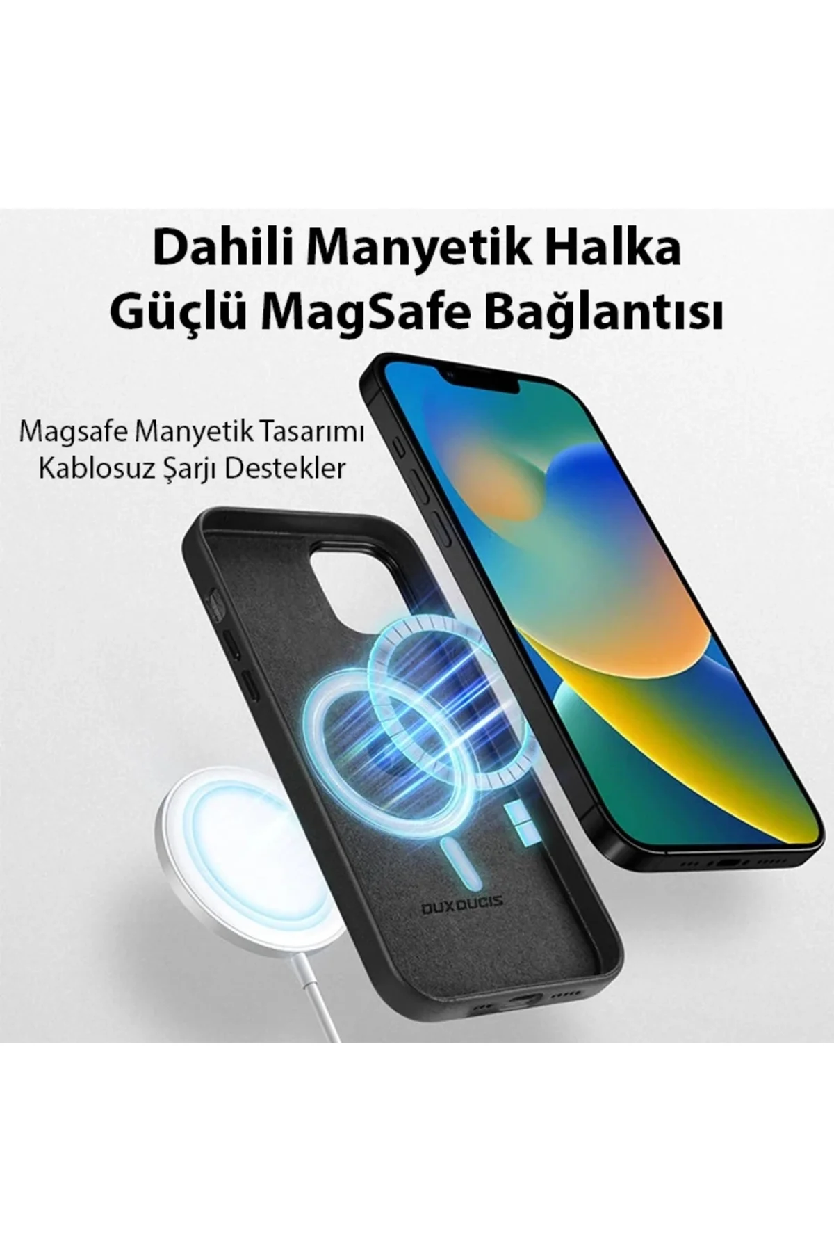 Dux Ducis Grit Series iPhone 14 Plus 6.7inç Premium MagSafe Uyuml