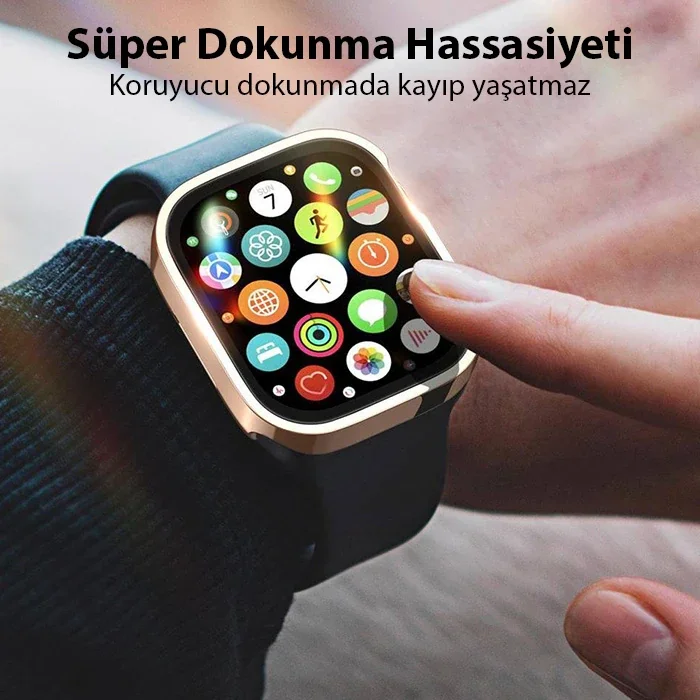 Dux Ducis Hamo Series Apple Watch 45mm için Hard PC Full Koruma Sert Armor Zırh Kılıf-1852 Dux Ducis Hamo Series Apple Watch 45mm için Hard PC Full Koruma Sert Armor Zırh Kılıf-1852