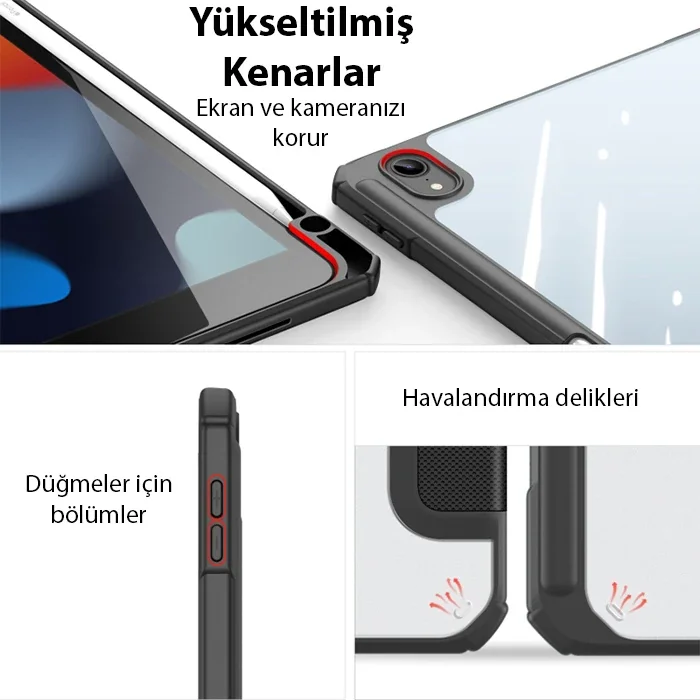 Dux Ducis iPad 10.2 2022 Kılıf Toby Series Kalem Yerli Manyetik Kapaklı Kılıf-1852