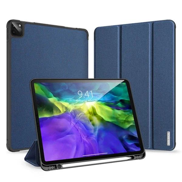 DUX DUCİS iPad Pro 12.9 (2021-2020-2018 )Kılıf Kalem Yerli Soft Tpu Mıknatıslı Domo Series Kılıf-1852