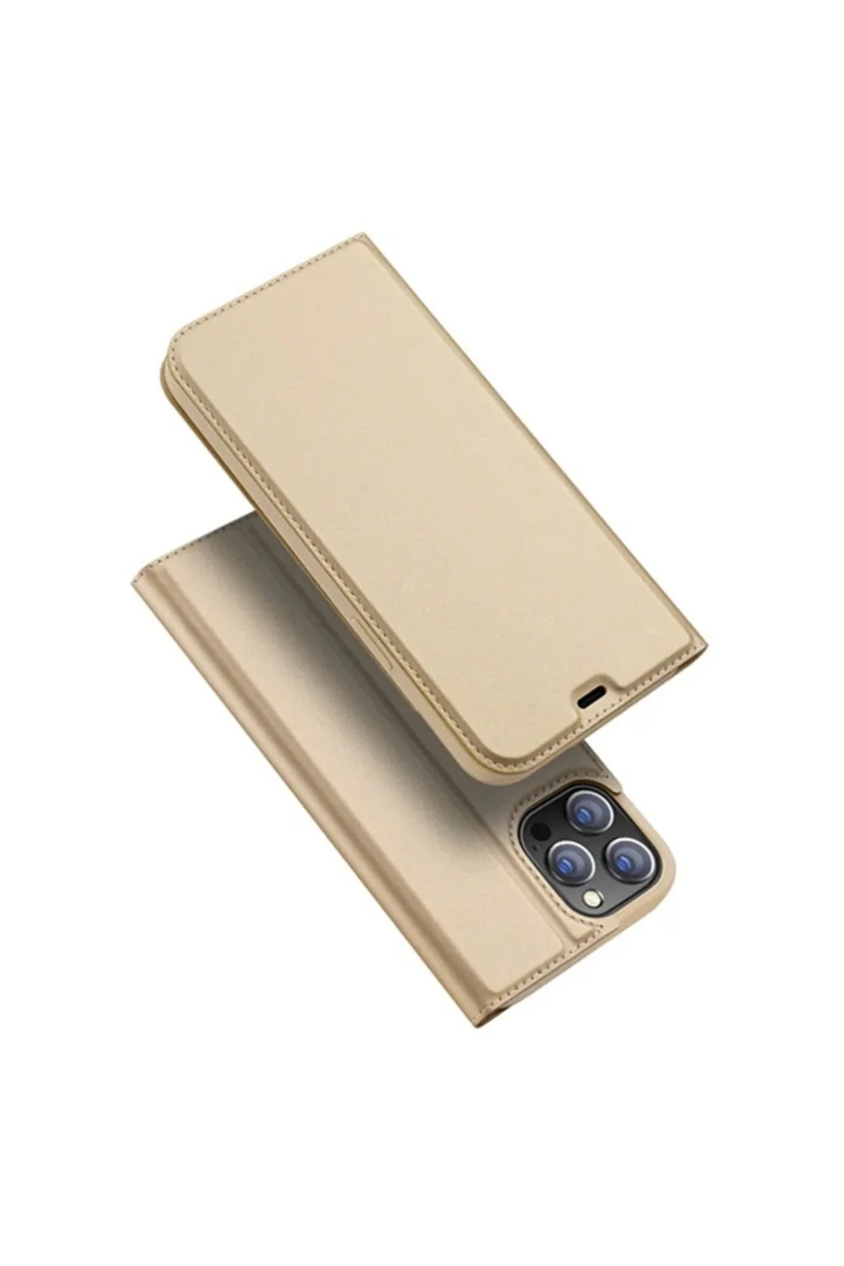 DUX DUCİS İPhone 12/ 12 Pro Kılıf Kapaklı Flip Cover Kılıf Skin P