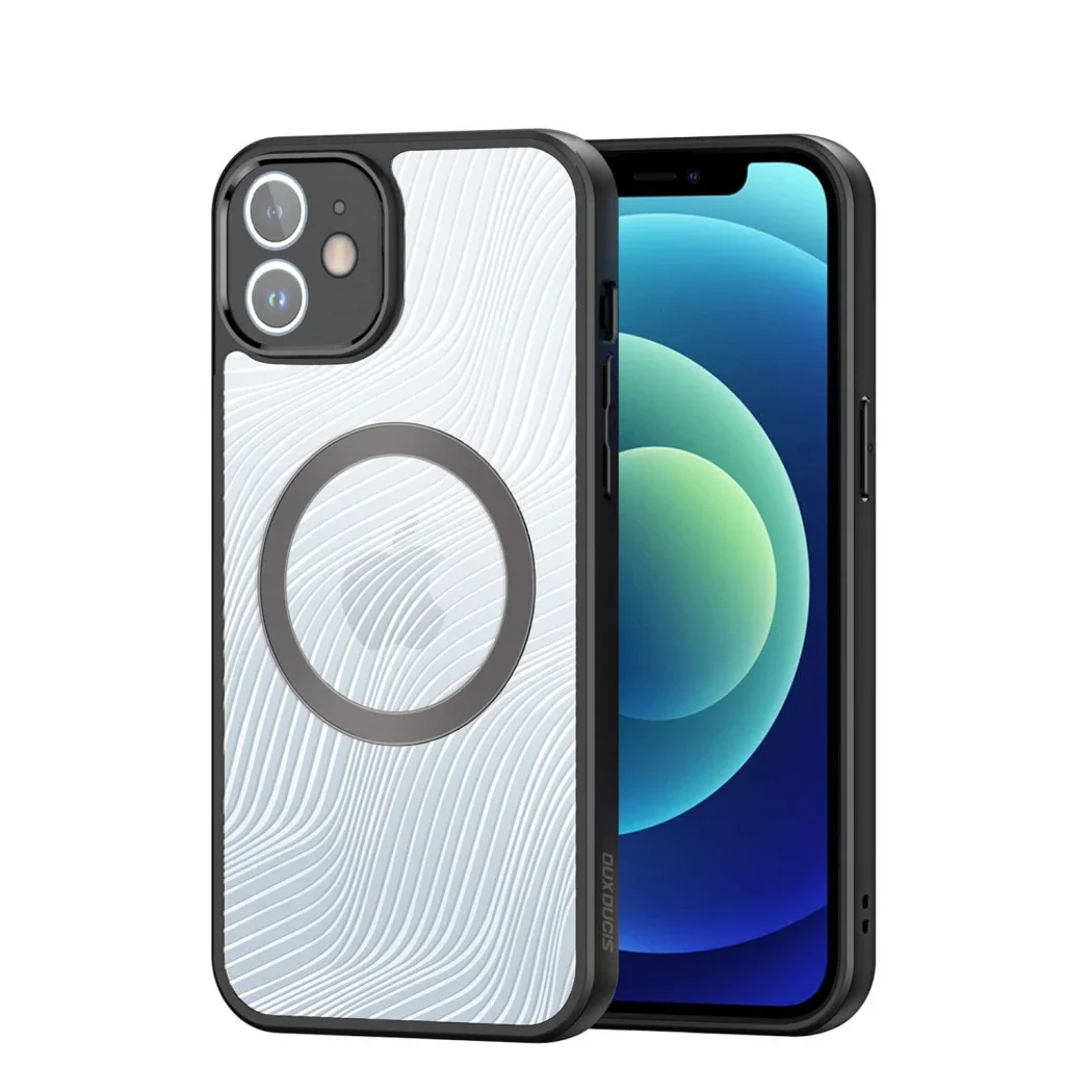 Dux Ducis iPhone 12 Aimo Series Mag Safe Premium Buzlu Sert PC-TPU Kılıf-1852