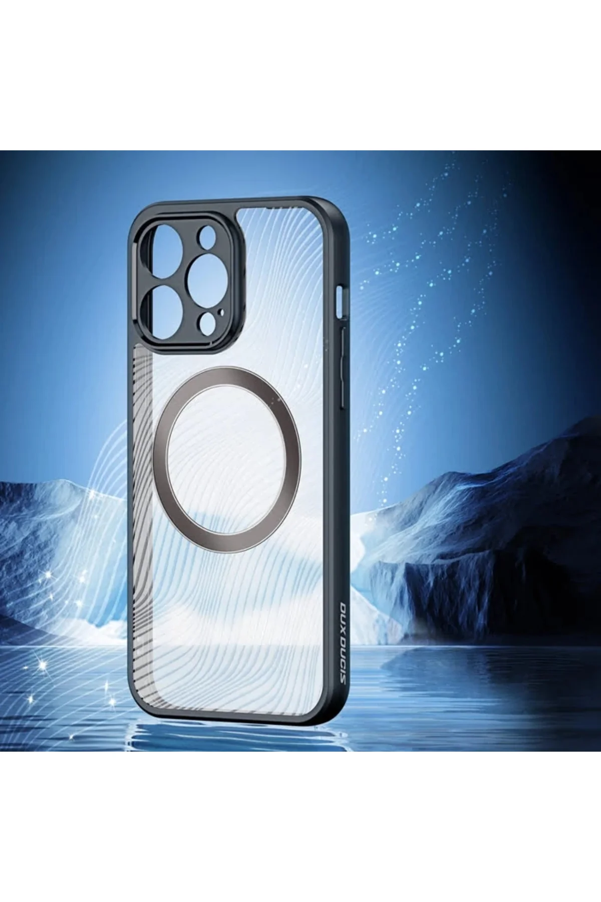 Dux Ducis iPhone 12 Pro Aimo Series Mag Safe Premium Buzlu Sert PC-TPU Kılıf-(5775)
