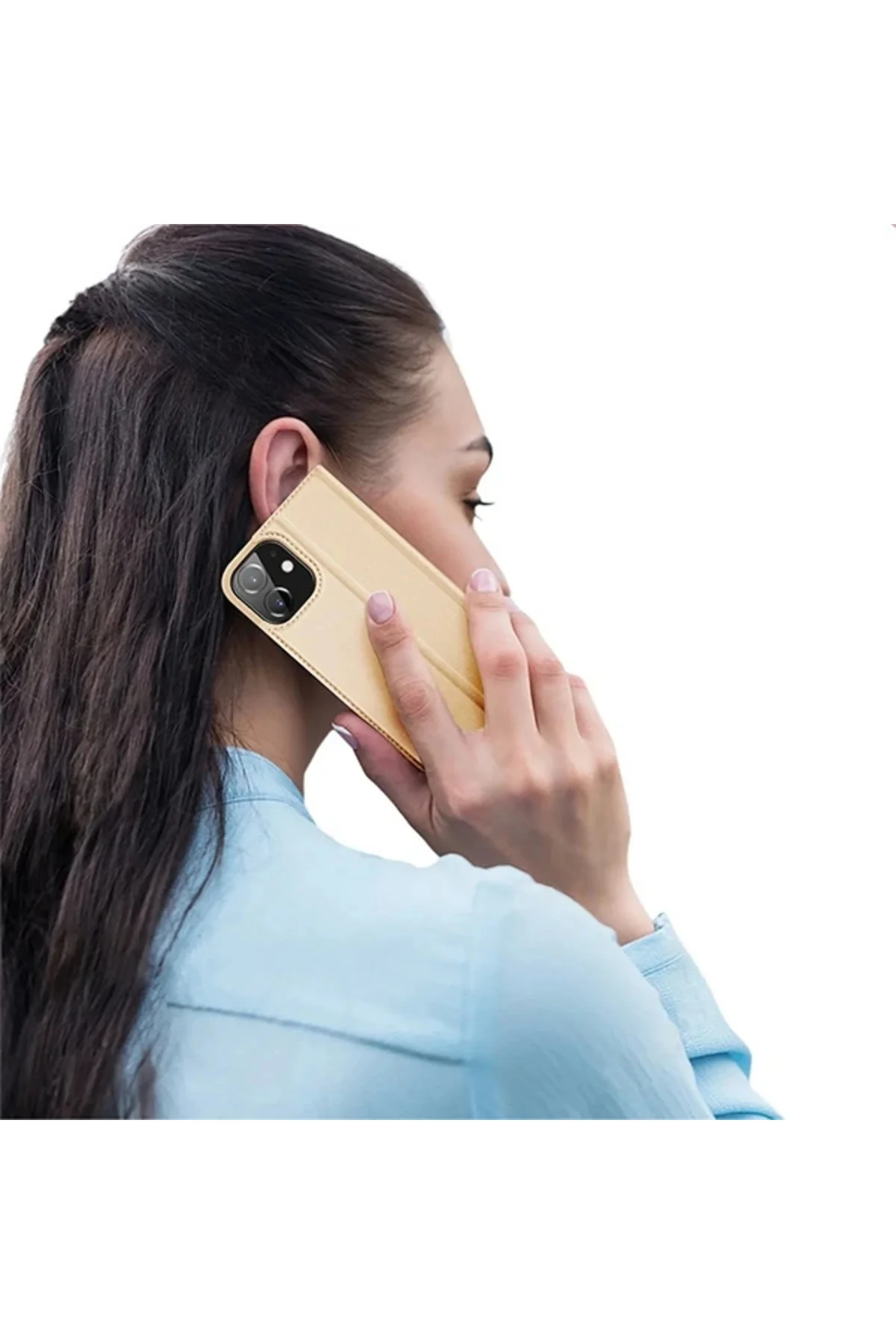 DUX DUCİS İPhone 12 Mini Kılıf Kapaklı Flip Cover Kılıf Skin Pro 