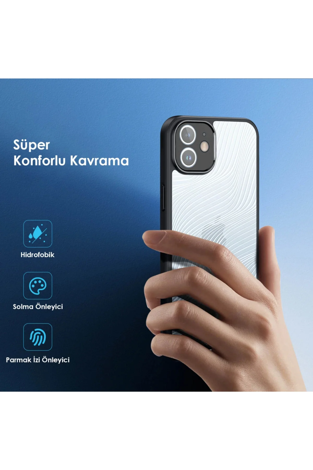 Dux Ducis iPhone 12 Aimo Series Premium Buzlu Sert PC-TPU Kılıf-(5775)