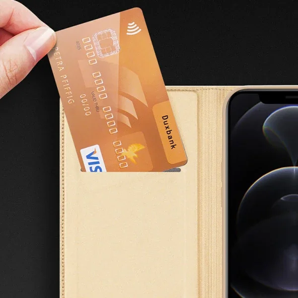 DUX DUCİS İPhone 12 Pro Max Kılıf Kapaklı Flip Cover Kılıf Skin Pro Series Kılıf-1852