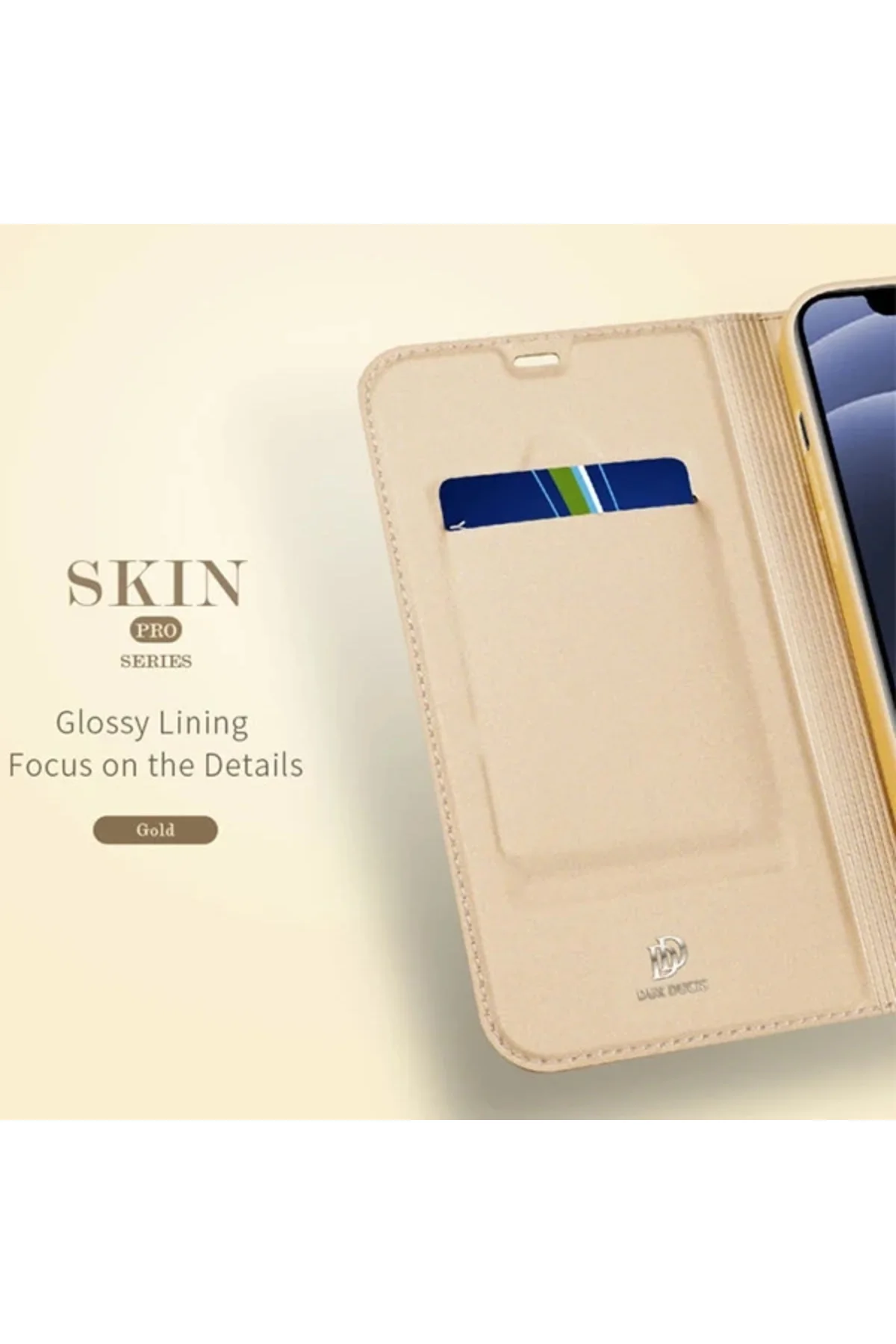 DUX DUCİS İPhone 12 Mini Kılıf Kapaklı Flip Cover Kılıf Skin Pro 