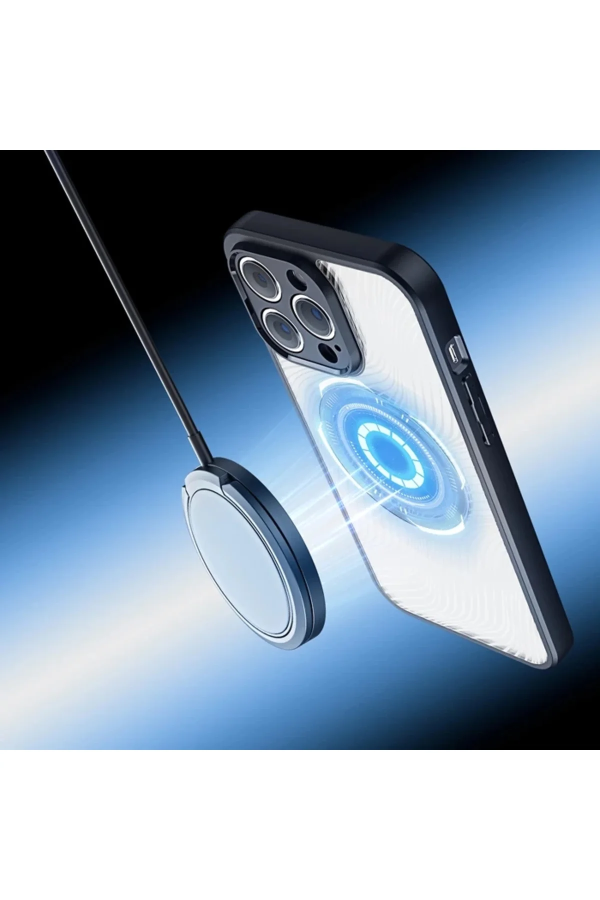 Dux Ducis iPhone 12 Pro Max Aimo Series Mag Safe Premium Buzlu Sert PC-TPU Kılıf-(5775)