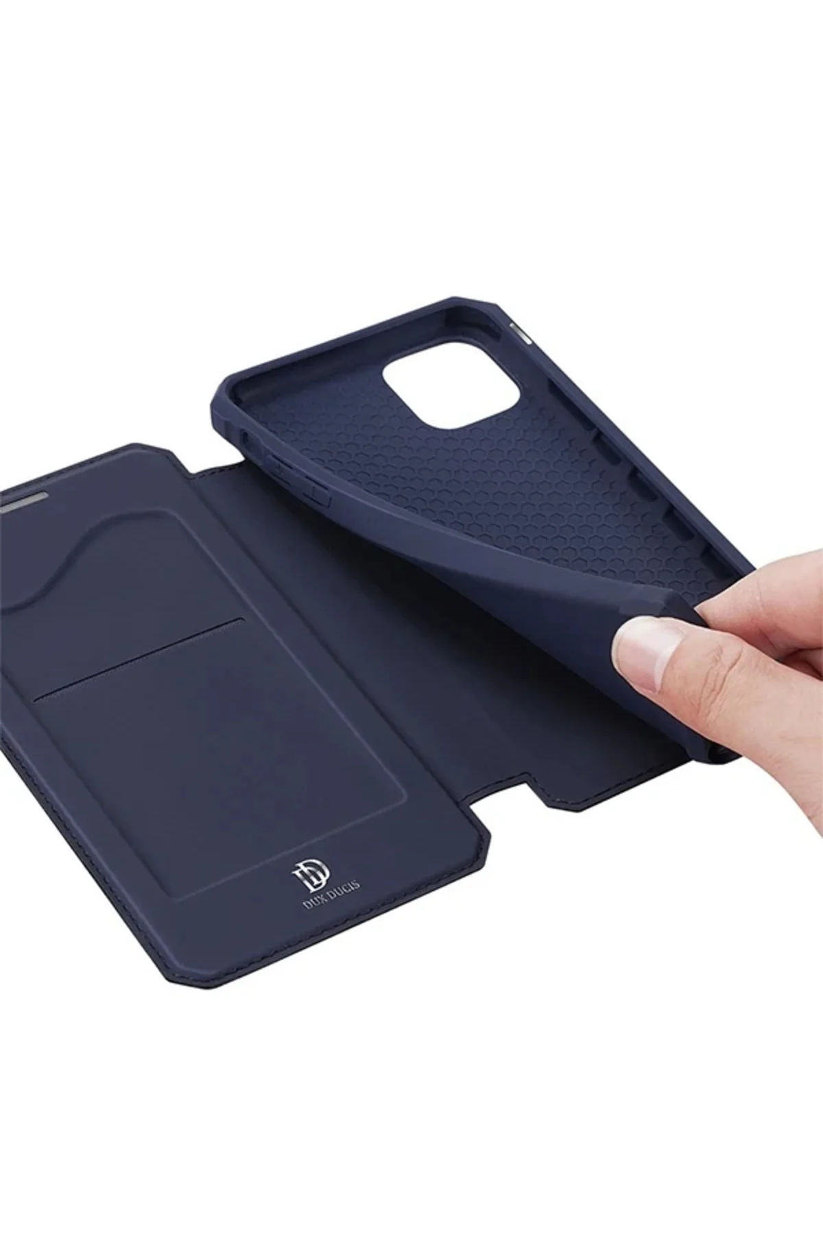 DUX DUCİS iPhone 12 Mini Kılıf Mıkantıslı Kapaklı Flip Cover Kılı