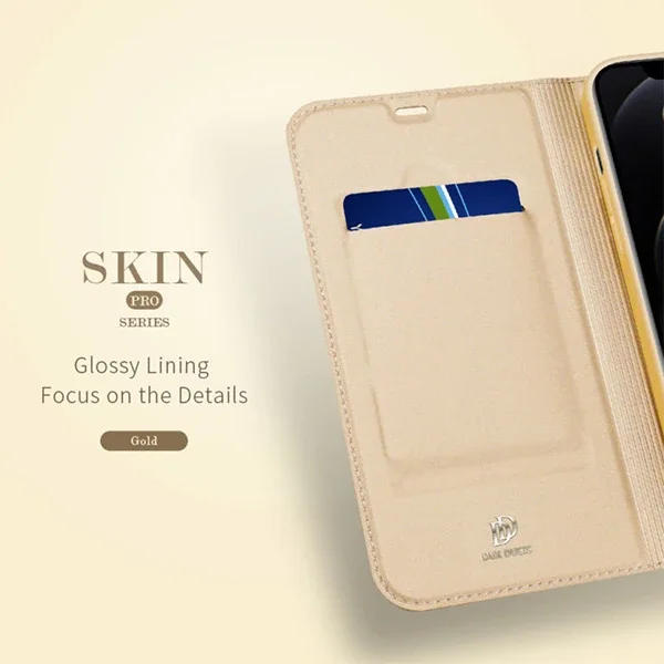 DUX DUCİS İPhone 12/ 12 Pro Kılıf Kapaklı Flip Cover Kılıf Skin Pro Series Kılıf-1852