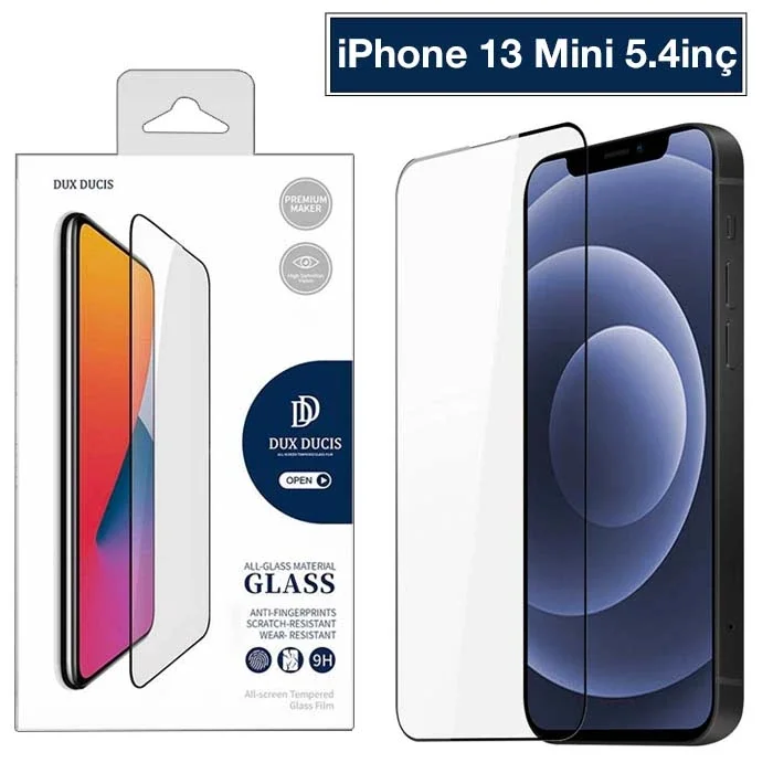Dux Ducis  iPhone 13 Mini 5.4inç Tempered Cam Ekran Koruyucu 10D Full Kaplama-1852 Fiyatı, Yorumları ve Özellikleri