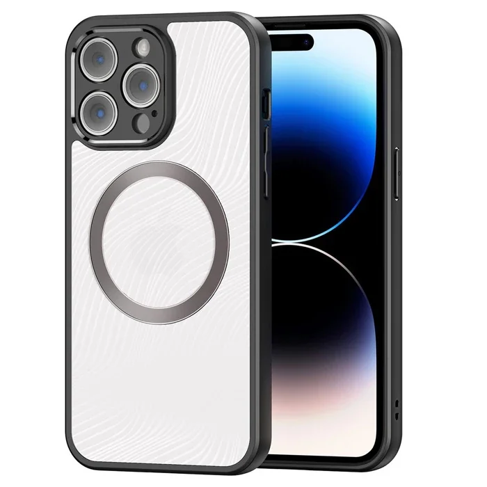 Dux Ducis iPhone 14 Pro Aimo Series MagSafe Premium Buzlu Sert PC-TPU Kılıf-1852