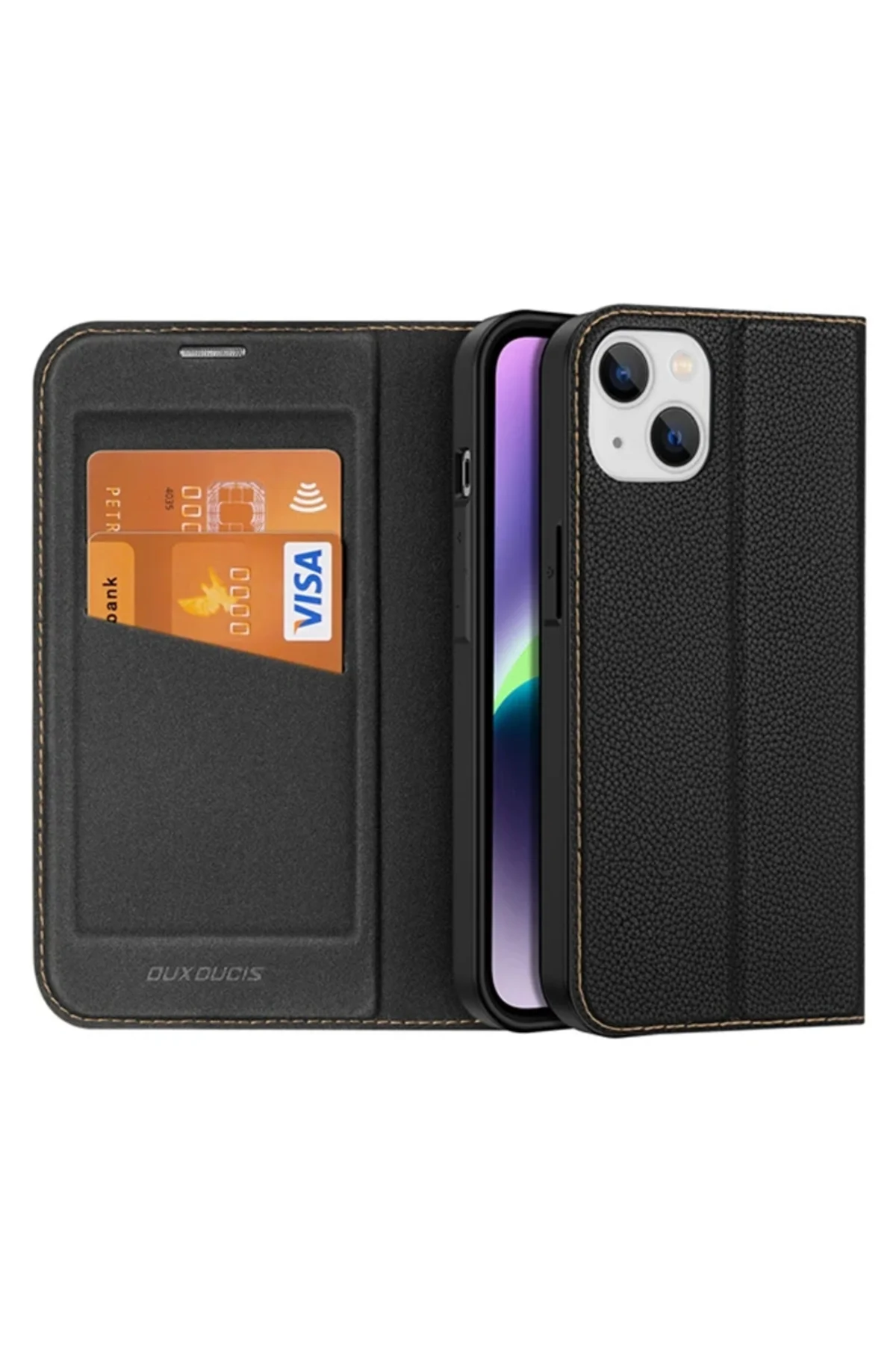 Dux Ducis iPhone 14 Plus 6.7 Kılıf Skin X PU Deri Manyetik Kapakl