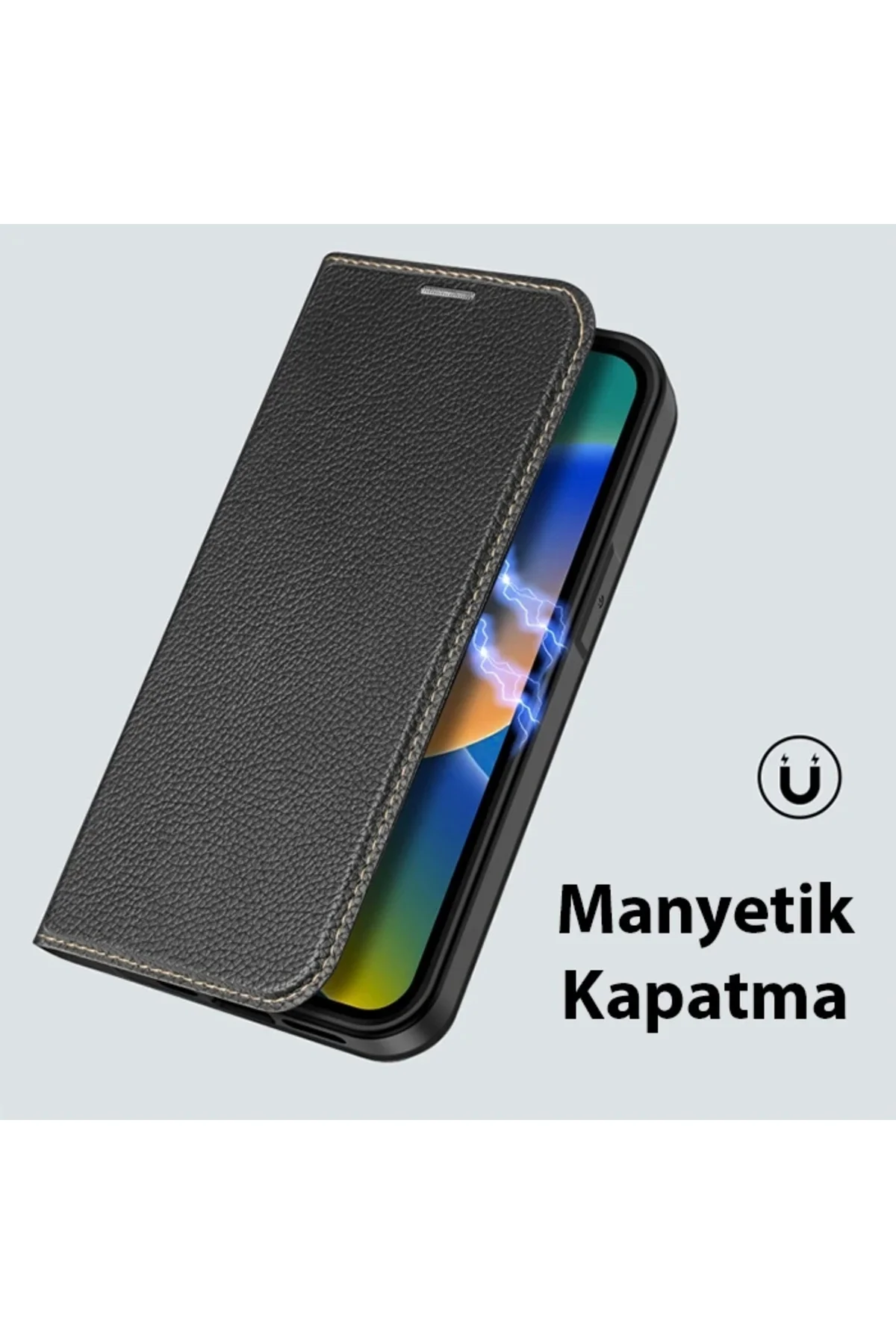 Dux Ducis iPhone 14 Plus 6.7 Kılıf Skin X PU Deri Manyetik Kapakl