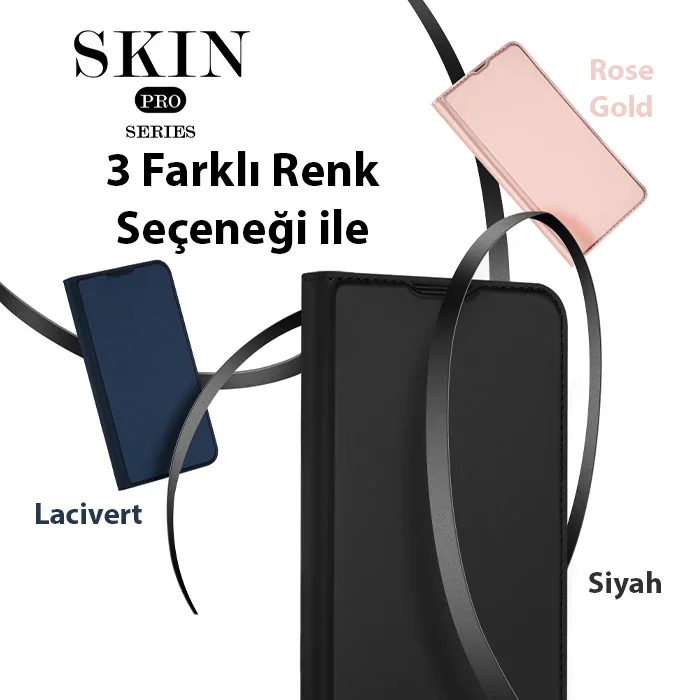Dux Ducis iPhone 14 Pro 6.1 Kılıf Skin Pro Series Flip Cover Kapaklı Kılıf-1852 Dux Ducis iPhone 14 Pro 6.1 Kılıf Skin Pro Series Flip Cover Kapaklı Kılıf-1852