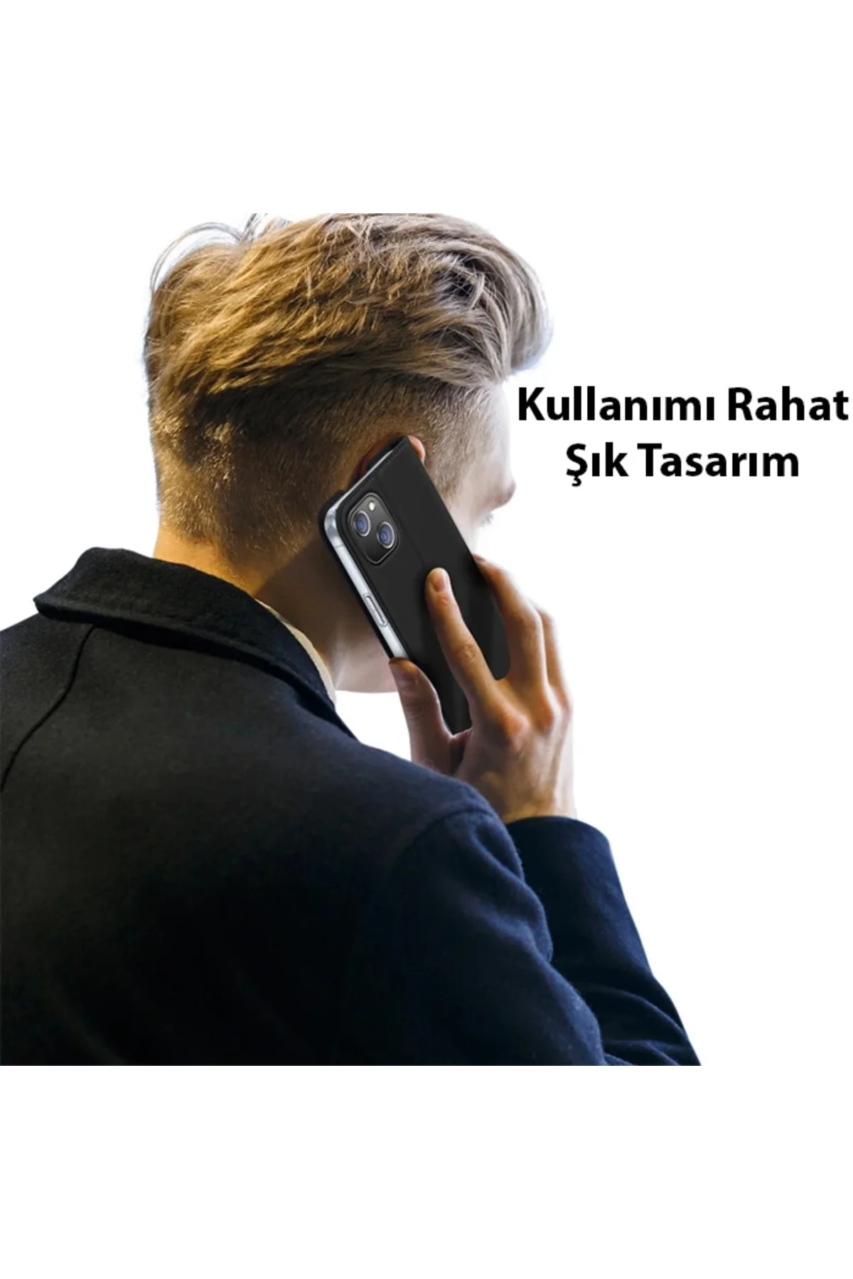 Dux Ducis iPhone 14 Plus 6.7 Kılıf Skin Pro Series Flip Cover Kapaklı Kılıf-(5775)