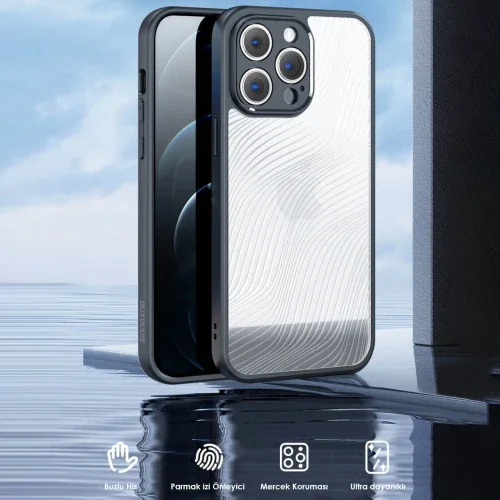Dux Ducis iPhone 14 Pro Aimo Series Premium Buzlu Sert PC-TPU Kılıf-1852 Dux Ducis iPhone 14 Pro Aimo Series Premium Buzlu Sert PC-TPU Kılıf-1852