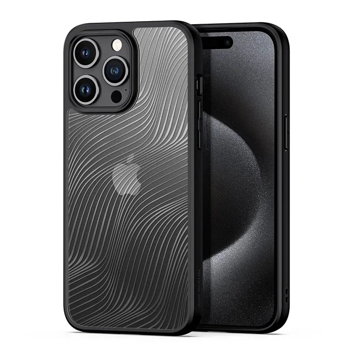 Dux Ducis iPhone 15 Pro Aimo Series Premium Buzlu Sert PC-TPU Kılıf-1852
