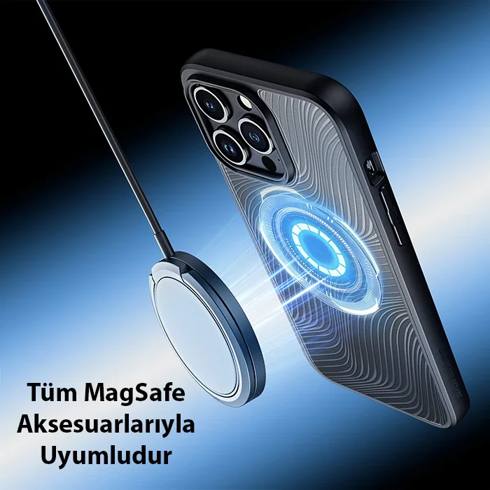 Dux Ducis iPhone 15 Pro Max Aimo Series MagSafe Premium Buzlu Sert PC-TPU Kılıf-1852 Dux Ducis iPhone 15 Pro Max Aimo Series MagSafe Premium Buzlu Sert PC-TPU Kılıf-1852