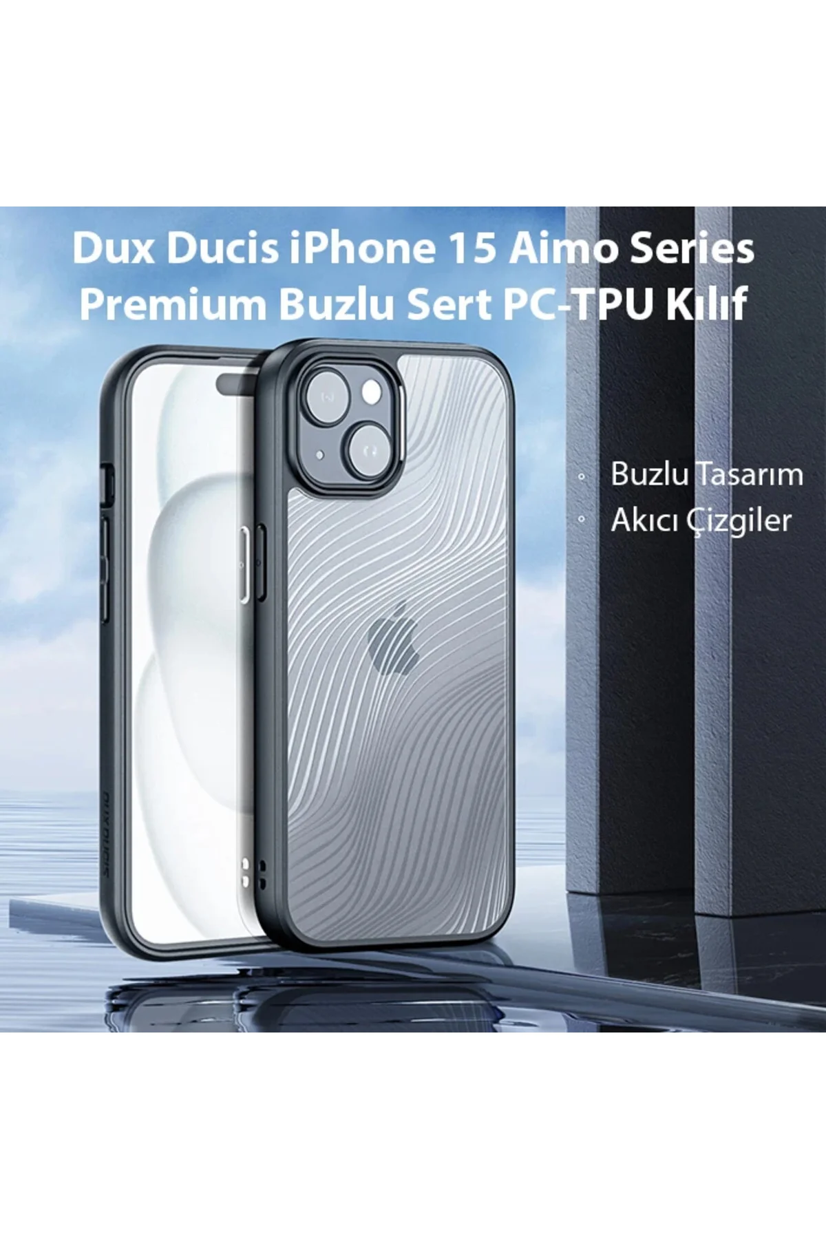 Dux Ducis iPhone 15 Aimo Series MagSafe Premium Buzlu Sert PC-TPU Kılıf-(5775) Dux Ducis iPhone 15 Aimo Series MagSafe Premium Buzlu Sert PC-TPU Kılıf-(5775)