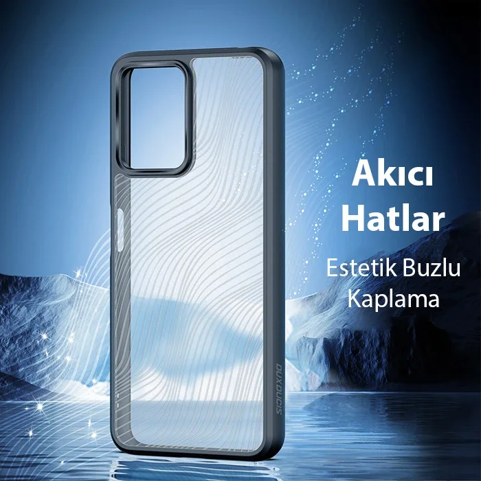 Dux Ducis Redmi Note 12 5G/Note 12R Pro/Poco X5 5G Aimo Series Premium Buzlu Sert PC-TPU Kılıf-1852