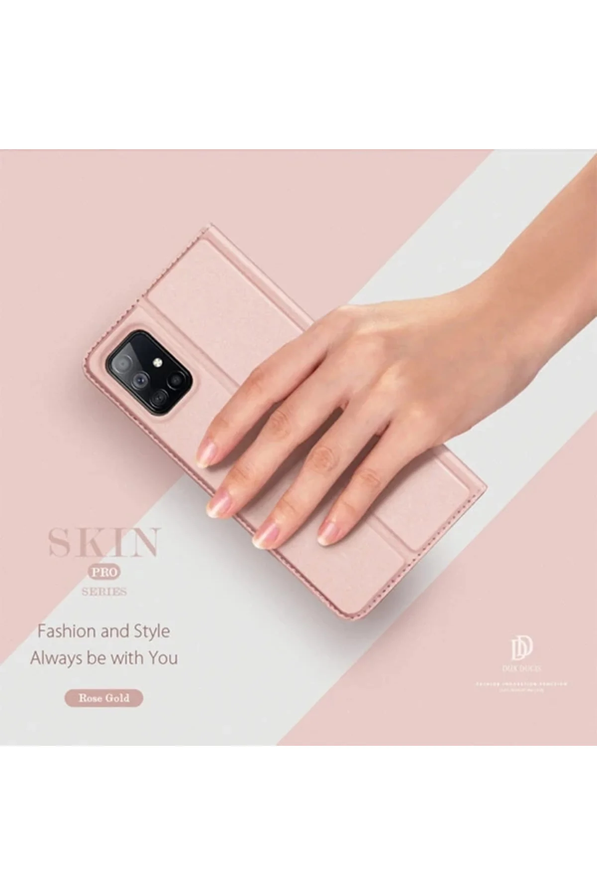 DUX DUCİS SM Galaxy M51 Kılıf Kapaklı Flip Cover Kılıf Skin Pro S