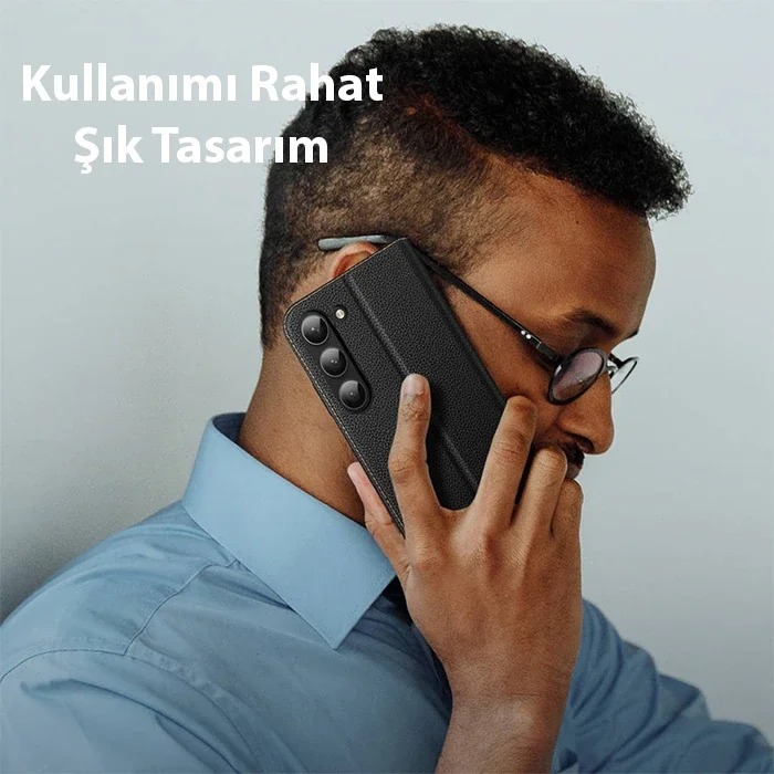 Dux Ducis SM Galaxy S23 Plus Kılıf Skin X2 Series Magnetic PU Deri Manyetik Kapaklı Kılıf-1852