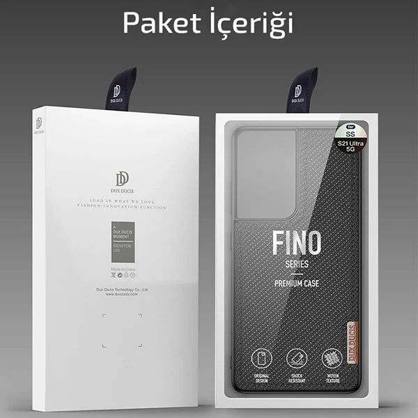 Dux Ducis Sm Galaxy S21 Ultra Kılıf  Fino Series Premium Arka Koruma Kılıf-1852