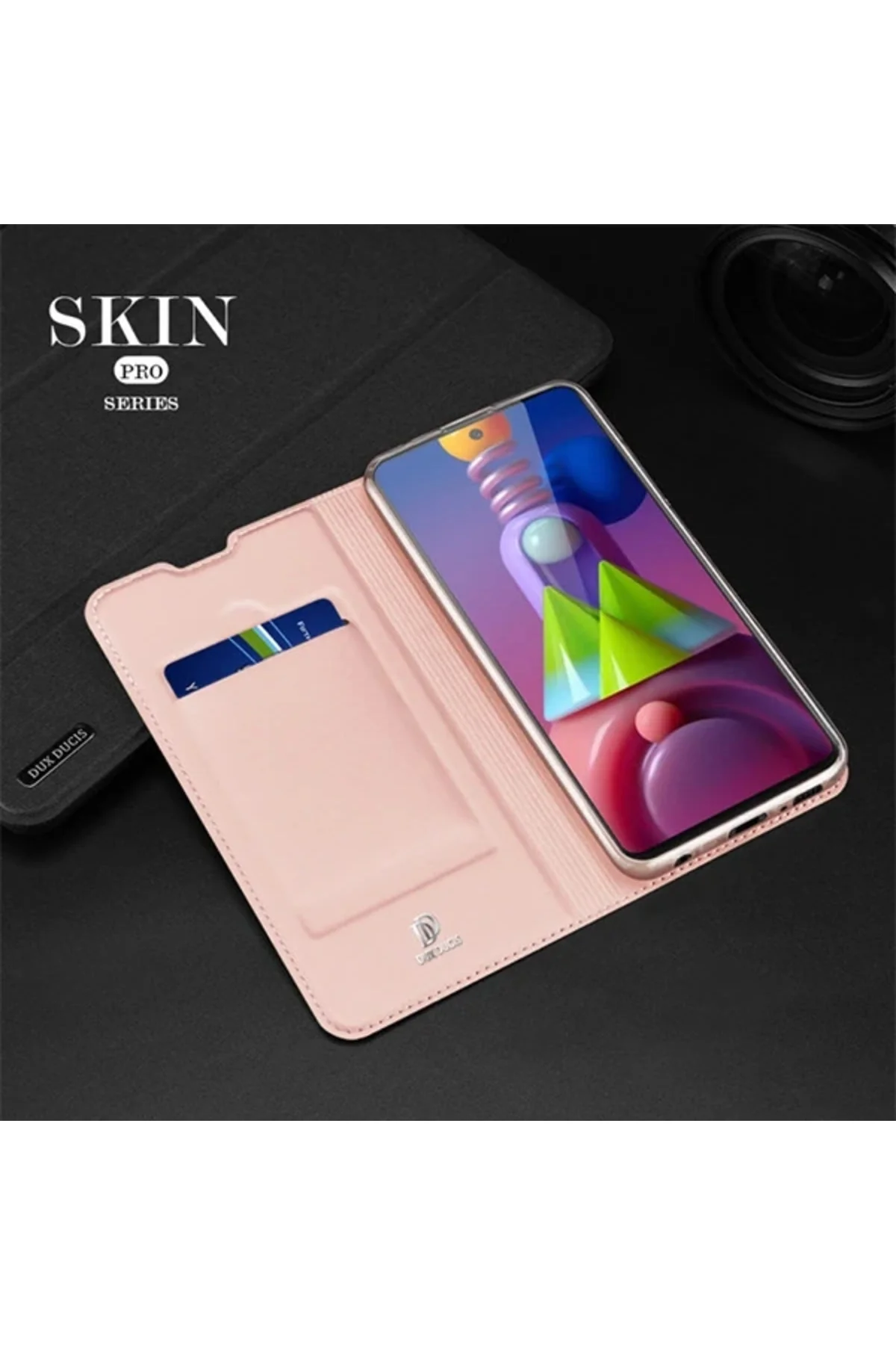 DUX DUCİS SM Galaxy M51 Kılıf Kapaklı Flip Cover Kılıf Skin Pro S
