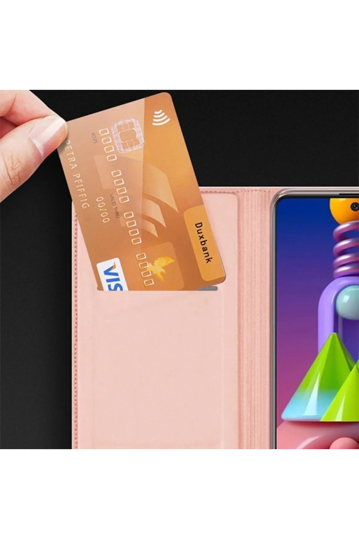 DUX DUCİS SM Galaxy M51 Kılıf Kapaklı Flip Cover Kılıf Skin Pro S