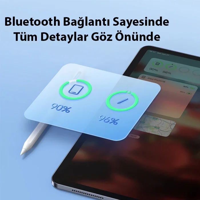 Dux Ducis SP-03 Kablosuz Şarjlı Stylus Pen | iPad Dokunmatik Kalemi - Manyetik, Eğim & Basınç Hassasiyetli