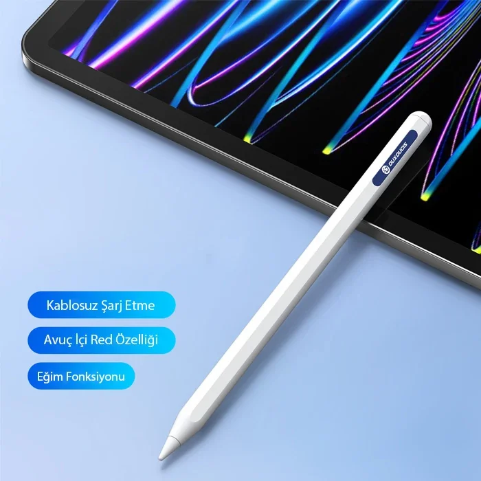 Dux Ducis SP-03 Kablosuz Şarjlı Stylus Pen | iPad Dokunmatik Kalemi - Manyetik, Eğim & Basınç Hassasiyetli