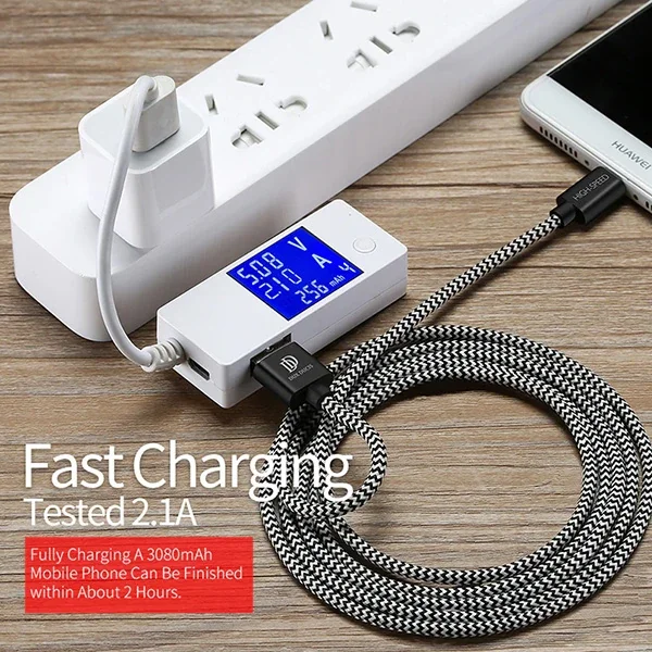 DUX DUCIS Usb Type C Kopmaz Yırtılmaz Usb kablo Hızlı Şarj 1 metre-1852