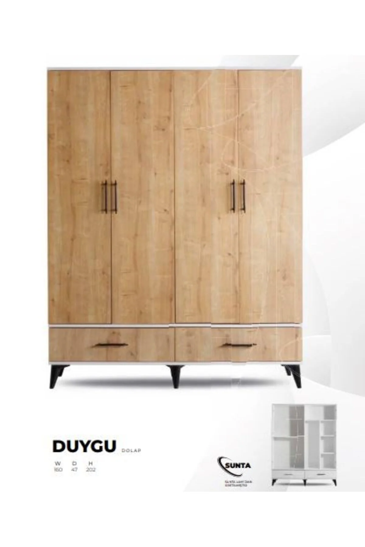 DUYGU 4 KAPAKLI DOLAP Fiyatı, Yorumları ve Özellikleri