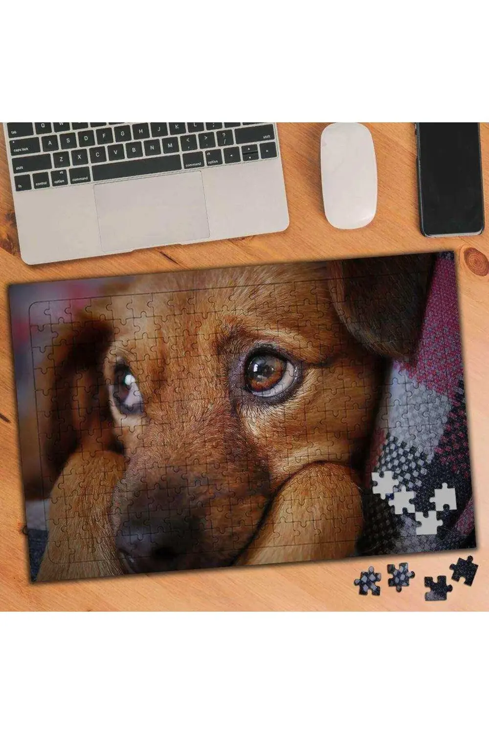 Duygu Bakışlı Yavru Köpek 240 Parça Puzzle Yapboz-3071334