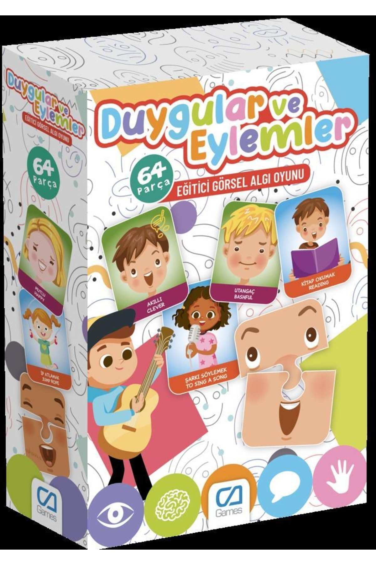 Ca Games Duygular Ve Eylemler 3 Yaş Ve Üzeri Çocuklar İçin 64 Parça Eğitic