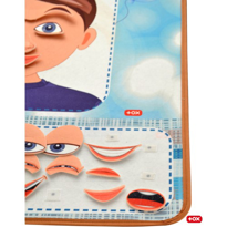 Ada Detox Duyguları Öğreniyorum Keçe Cırtlı Duvar Panosusu (Erkek) , Eğitic