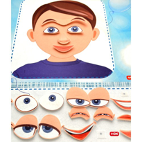 Ada Detox Duyguları Öğreniyorum Keçe Cırtlı Duvar Panosusu (Erkek) , Eğitic