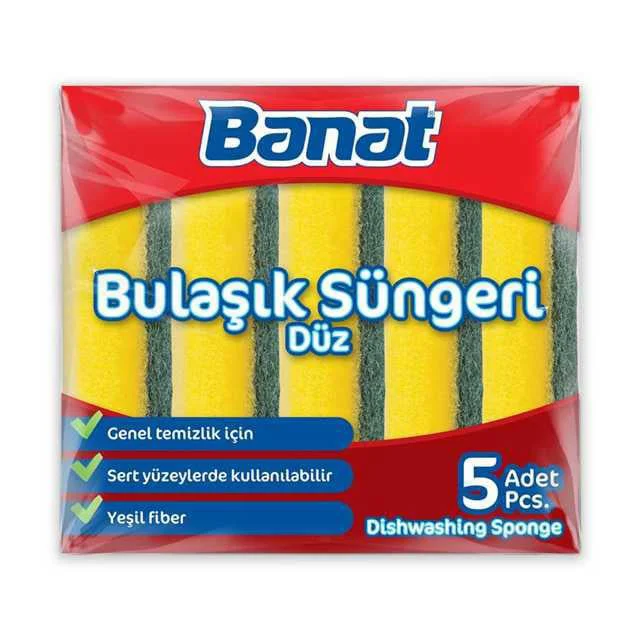 Düz Bulaşık Süngeri 5li – Dayanıklı ve Emici Bulaşık Yıkama Süngeri Fiyatı, Yorumları ve Özellikleri