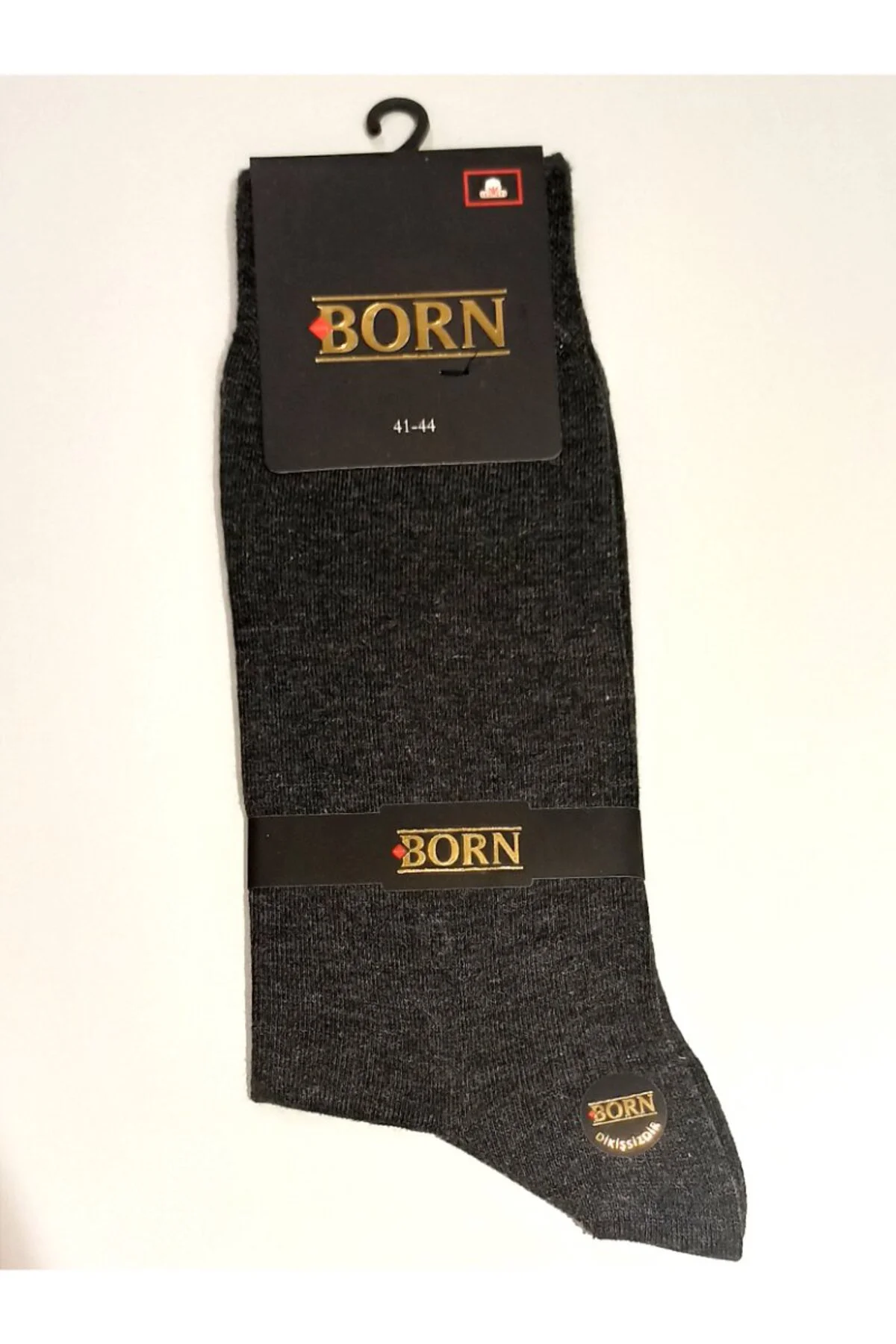 Düz Gri Kırçıllı Renk 41-44 Erkek Çorap