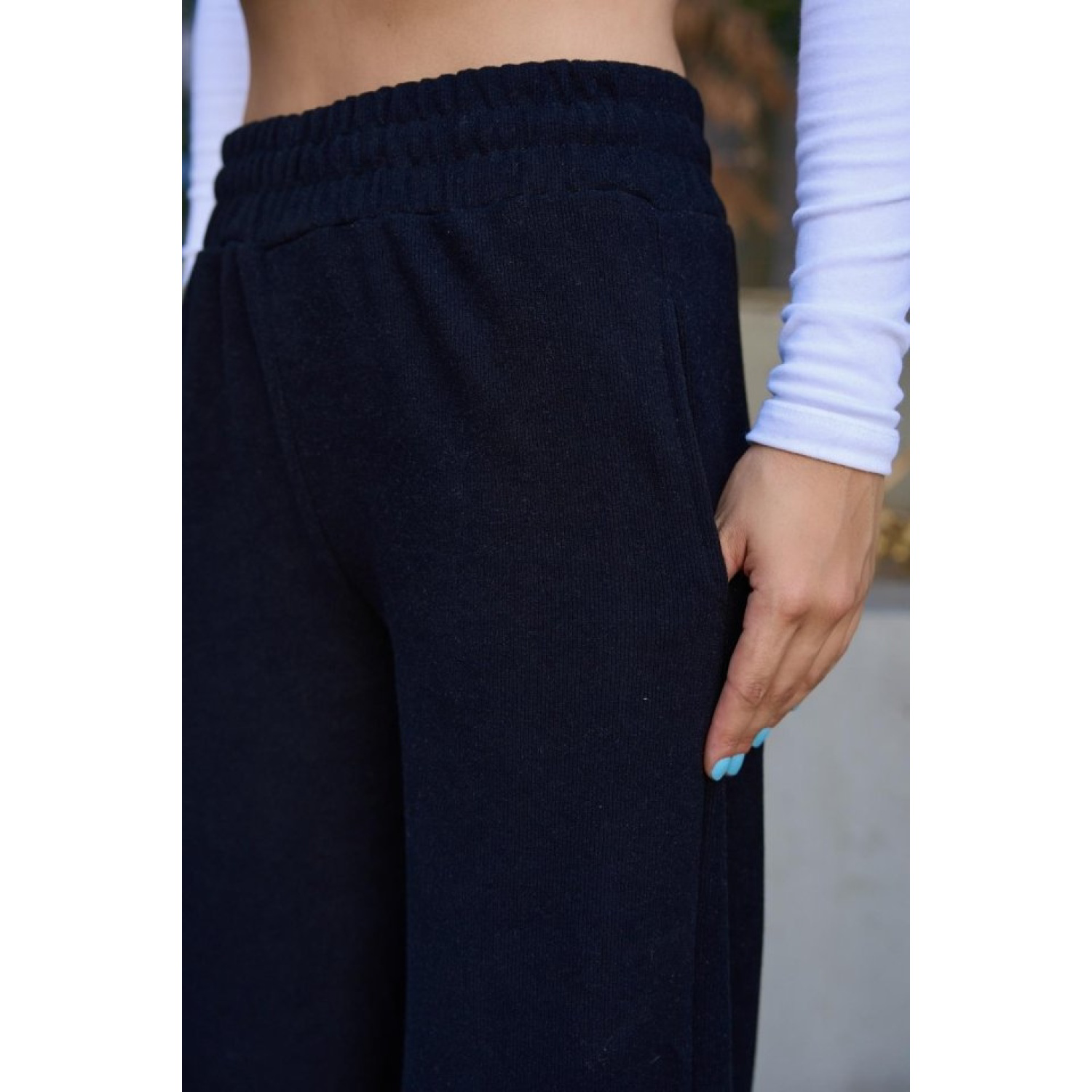 Düz Lastikli Eşofman - Siyah