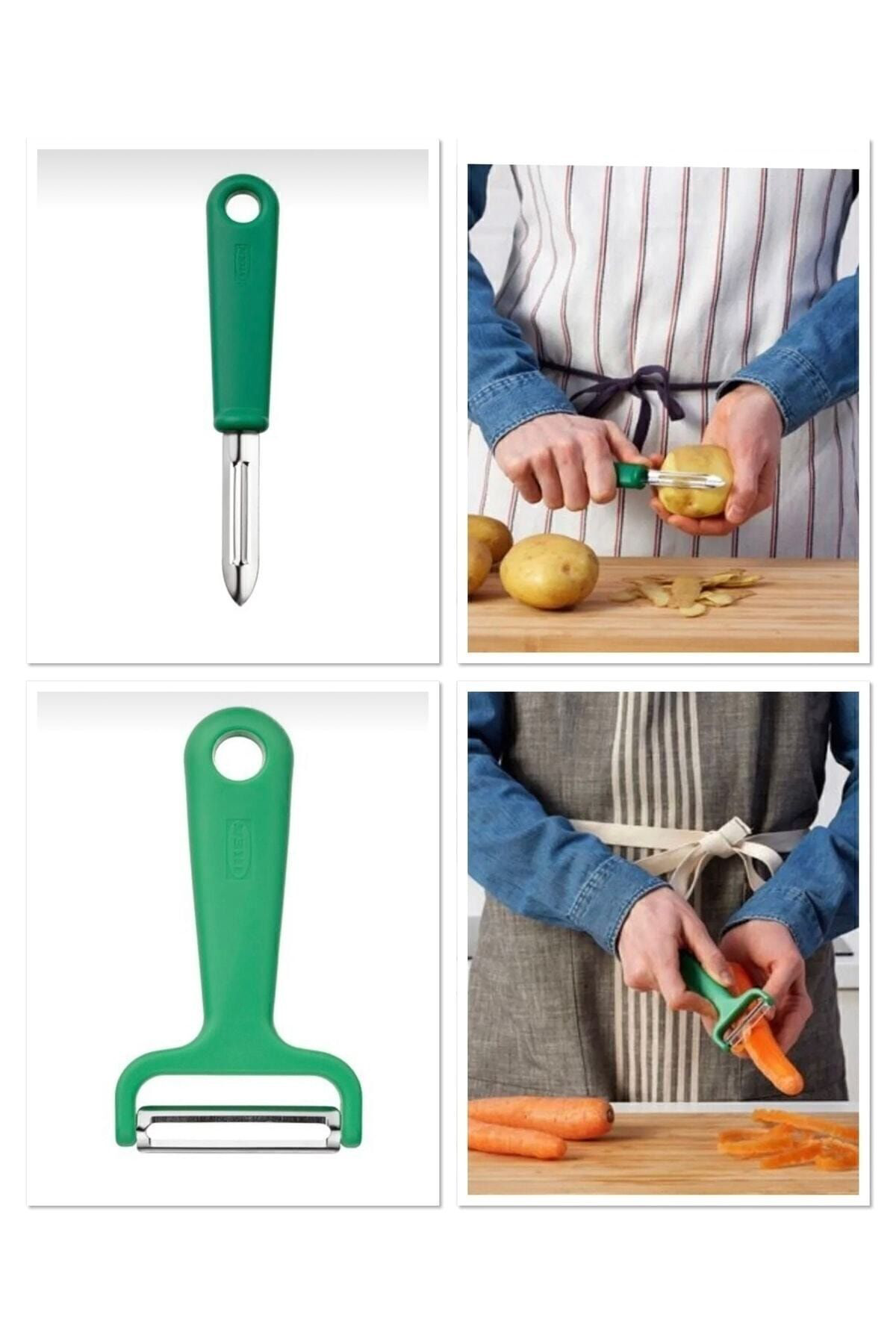 İkea Düz Patates Soyacaği + Yan Soyacak Küçük Boy