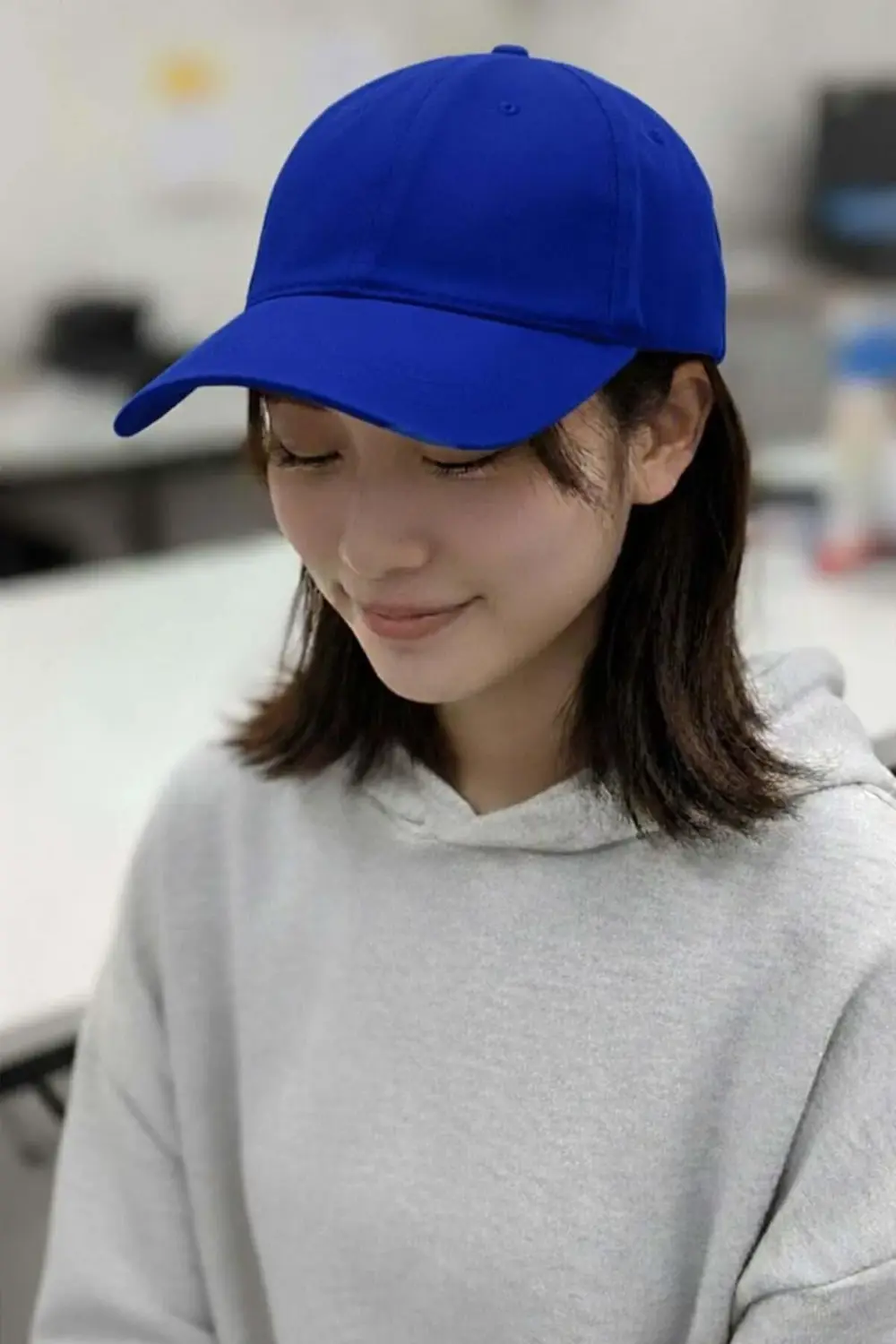 Düz Saks Unisex Şapka